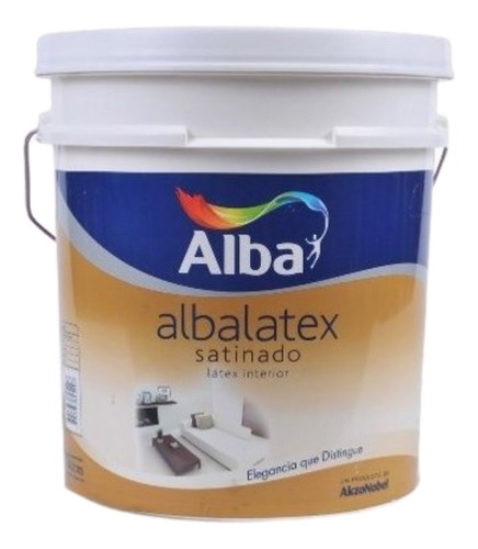 Albalatex Satinado Blanco 10lt Latex Int - 18 Cuotas S/int