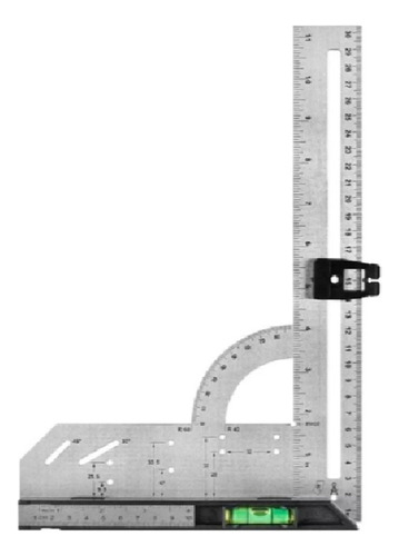 Escuadra Multipropósito Sombrero 300mm 12puLG Nivel Ruhlmann