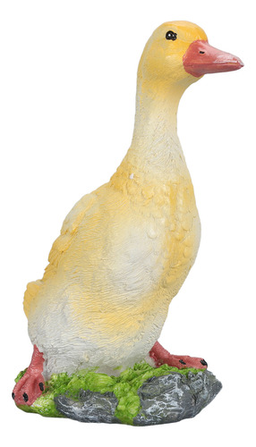 Figura De Pato De Resina Para Decoración De Jardín, Vívida,