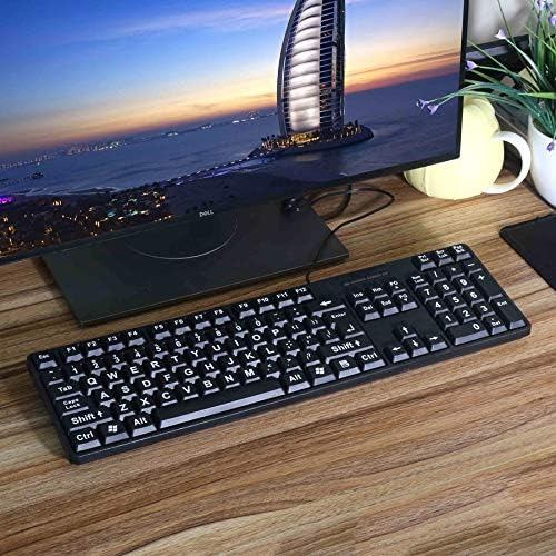 Teclado De Computadora Mcsaite Wired Ps2, 104 Teclas