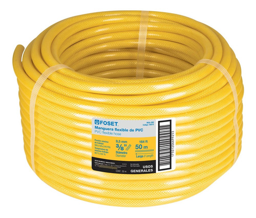 Manguera Flexible Para Gas 3/8 Sin Conexión 50m Foset