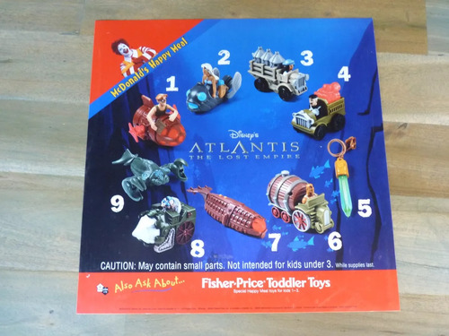 Muñeco Kida Nedakh Atlantis Colección Mcdonalds 2001 (Usado)