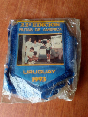Antiguo Banderin Rutas De America Año 1993 De Coleccion
