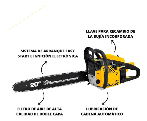 Motosierra a nafta Bta Tools 58cc MX5820P 2.2kW