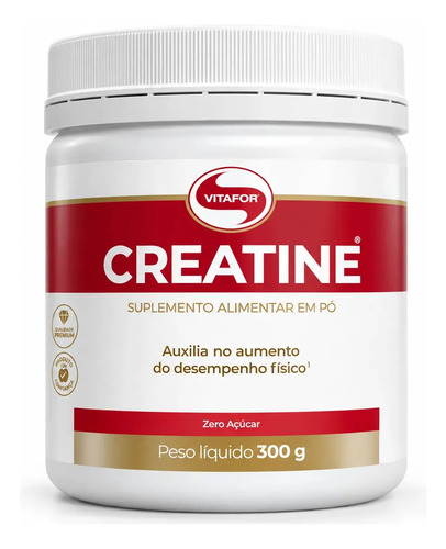 Creatina Vitafor em Pó 300g sem Sabor