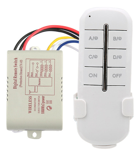 Receptor Inalámbrico Rf De 3 Vías Ac180-240 V Con Control Re