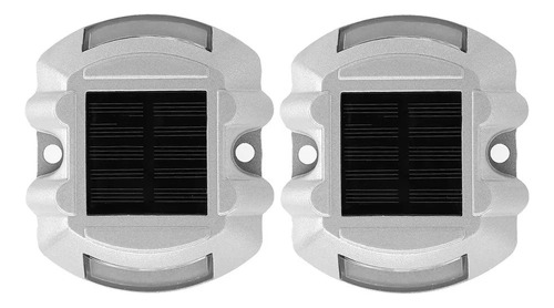Luces Solares De Carretera 2 Piezas 6 Led Stud Ground Garden