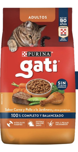 Gati Adulto Carne Y Pollo A La Jardinera X 15 Kg