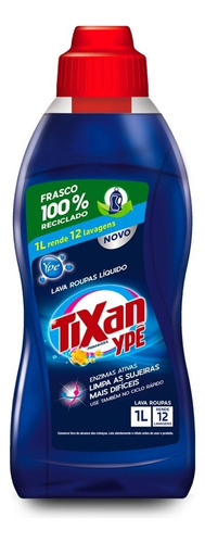 Lava roupas líquido primavera 1 litro Tixan Ypê	