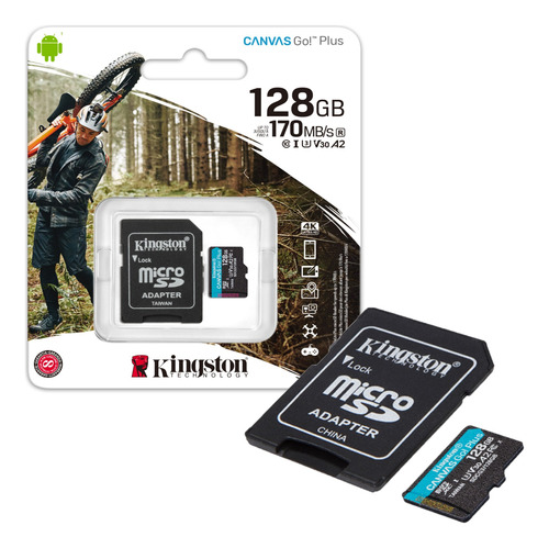 Memoria Micro Sd Kingston 128gb Canvas Go Original