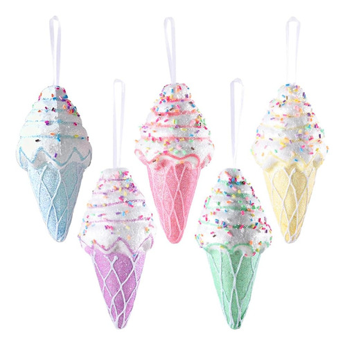 Adornos De Decoración De Fiesta De Helado, 5 Piezas De Regal