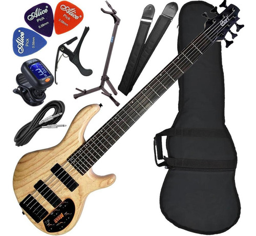 Kit Baixo Cort Action Dlx Vi Ash Opn 6 Cordas Pre Mark Bass