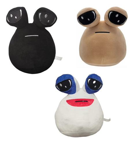 3pc Emoción Alien Pou Furdiburb Muñeco Peluche Juguete Regal