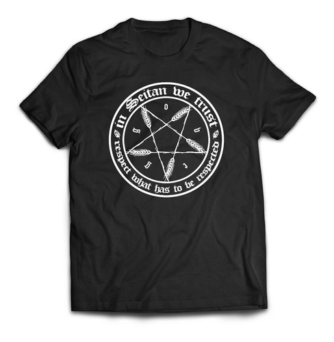 Remera Hail Seitan Go Vegan Veganismo Baphomet Satan 666