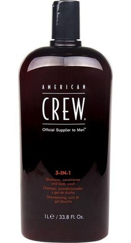 3 In 1 Shampoo Condition Body Wash American Crew Men 1000ml