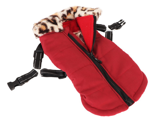 Chaqueta Cálida Con Cremallera Para Perros, Reflectante, Res