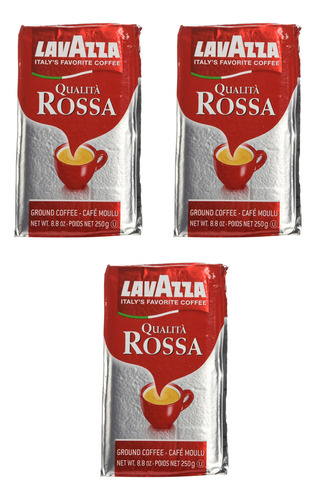 Lavazza Qualita Rossa, Ladrillo De 8.8 Onzas, Molido (paquet