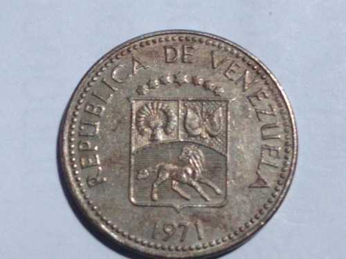 Moneda Venezolana De Dies Céntimos De 1971