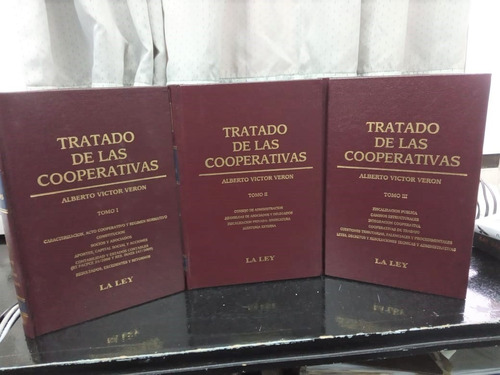 Libro Tratado De Las Cooperativas 3 Tomos Veron