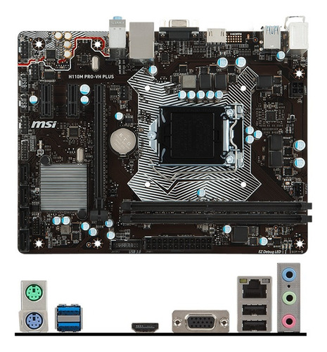 Kit Placa Madre Msi H110m Pro-vh Plus I3-7ma 8gb Ddr4 (Reacondicionado)