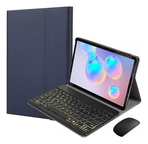 Funda Con Teclado Y Ratón Iluminados Para Galaxy Tab S5e 10.