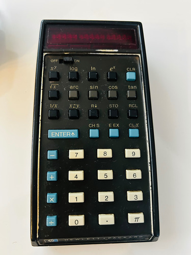 Calculadora Científica Hp-35 Com Fonte Original Raríssima!! Preto (Usado)