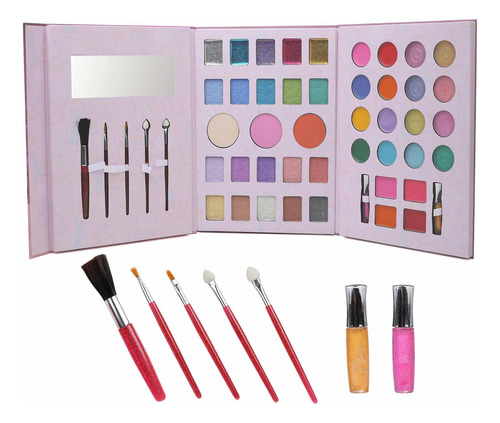 Maquillaje  Juego De Paleta  Para Niñas Princesas, J Fr80sm