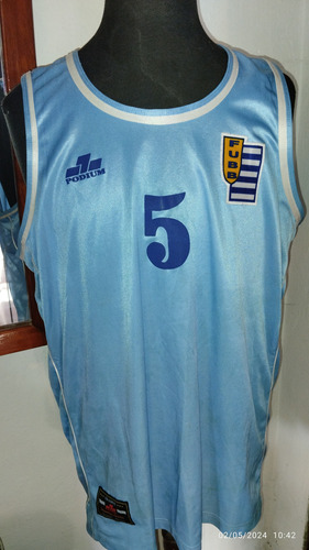 Camiseta Uruguay Basquetbol Podium