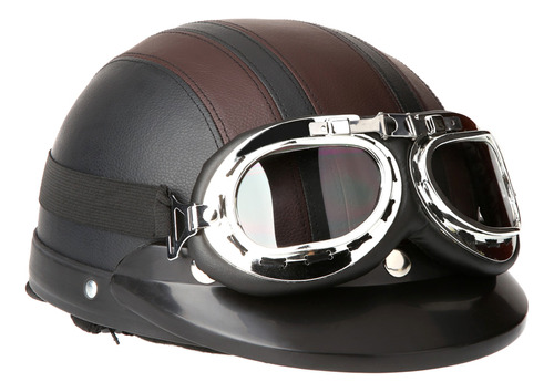 Gorra De Montar Con Visera Para Gafas De Moto, Estilo Vintag