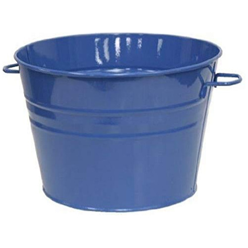 Houston International 6085e B 135inch Steel Plantertub Blue