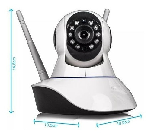 Imagen 8 de 8 de Kit X 2 Camara Ip Wifi P2p Hd Seguridad 720p 1.3mp Audio