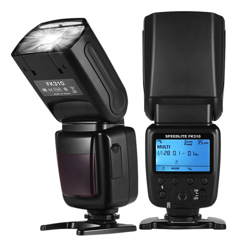 Cámara Sin Hilos Universal Flash Luz Speedlite Gn33 Lcd