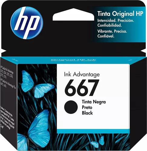 Cartucho De Tinta Hp 667 Ink Advantage Original