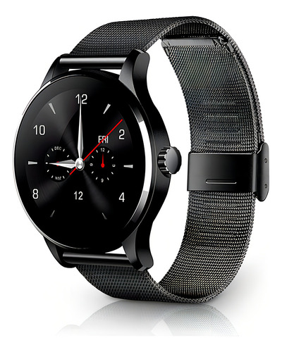 Smartwatch Reloj Inteligente Para Hombre Bluetooth Compatible Con Ios Android Microfono Integrado Pantalla High Definition 1.22 Pulgadas Llamadas Notificaciones Ritmo Cardiaco K88h Negro Redlemon