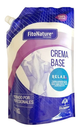 Crema Base Relax Lavanda Para Masajes Profesional Fitonature