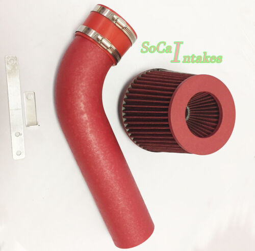 All Red Coated Air Intake Kit&filter For 1996-99 Gmc K15 Ttz