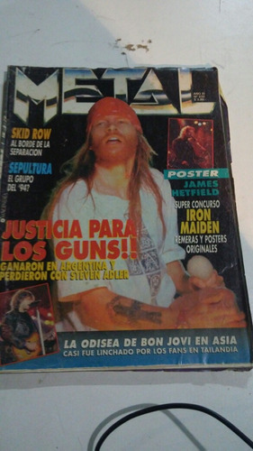 Guns 'n' Roses Axel Rose Revista Metal