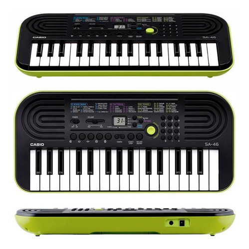 Organo Teclado Casio Sa46 32 Teclas Para Niños + Fuente Gtia
