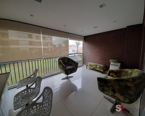 Imagem 3 de 22 de Ótimo Apto Com 7 Anos De Idade, Próximo A Brás Leme, Com Moveis Planejados E Piso Em Porcelanato Na Sala, Varanda Gourmet, 3 Suítes, 3 Vaga, 162,00 - Mv244 - 69956162