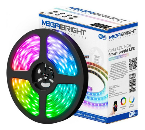 Cinta Led Rgb Smart Bright 24w 5mt Megabright-mimbral