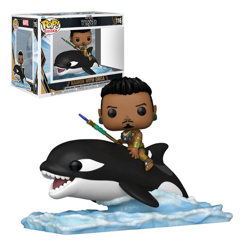 Funko Pop Rides Namor Con Orca #116 Pantera Negra Wakanda Forever Figura De Accion Original