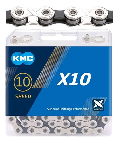 Piezas De Bicicleta Kmc Chain De 10 Velocidades X10 Mtb, Cor