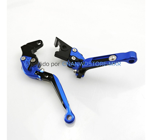 Puños Y Palancas Plegables Para Yamaha Fz Versión 3.0, Azul