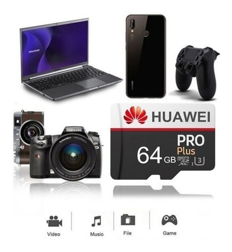 Cartão De Memória Huawei Original 64gb Com Adaptador 