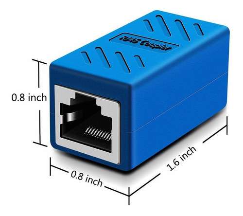 Extensor De Cable Ethernet Oneme, Acoplador Rj45, Conec...