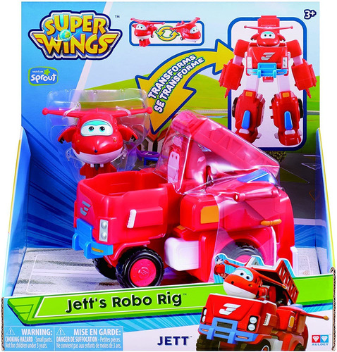 Súper Alas - Rig Robo De Jett, Juego De Vehículos De Juguete
