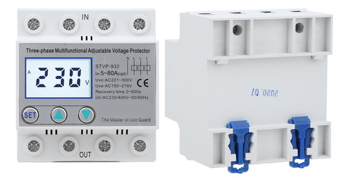 Protector De Voltaje Multifuncional Lcd Trifásico Ajustable