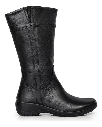 Bota Mujer Cuero Botita Alta Comodo Zapato Confort Briganti