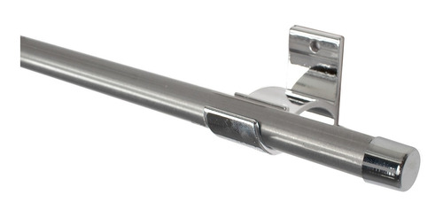 Kit Varão Para Cortina Simples 19mm 2,00 Metros Alumínio