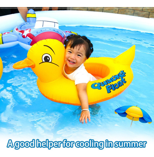 Anillo De Piscina Inflable De Pato Lindo Pato Piscina Anillo